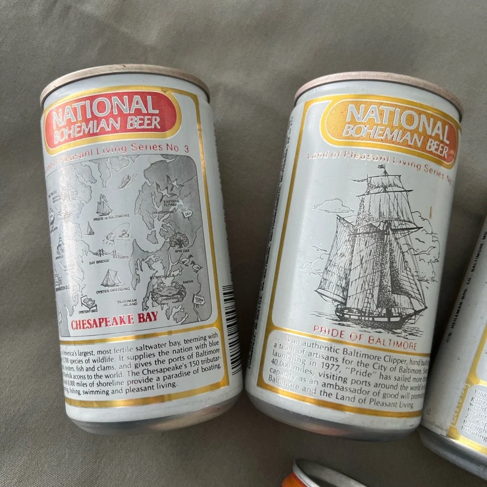 Vintage BANK TOP Collectors Beer Cans Coin Banks - Lot of 7
